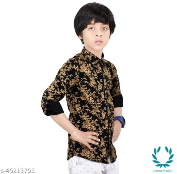 Made In The Shade 100% Cotton Boy's Shirt - 2-3 Years , Black, Cotton, Pack of:1